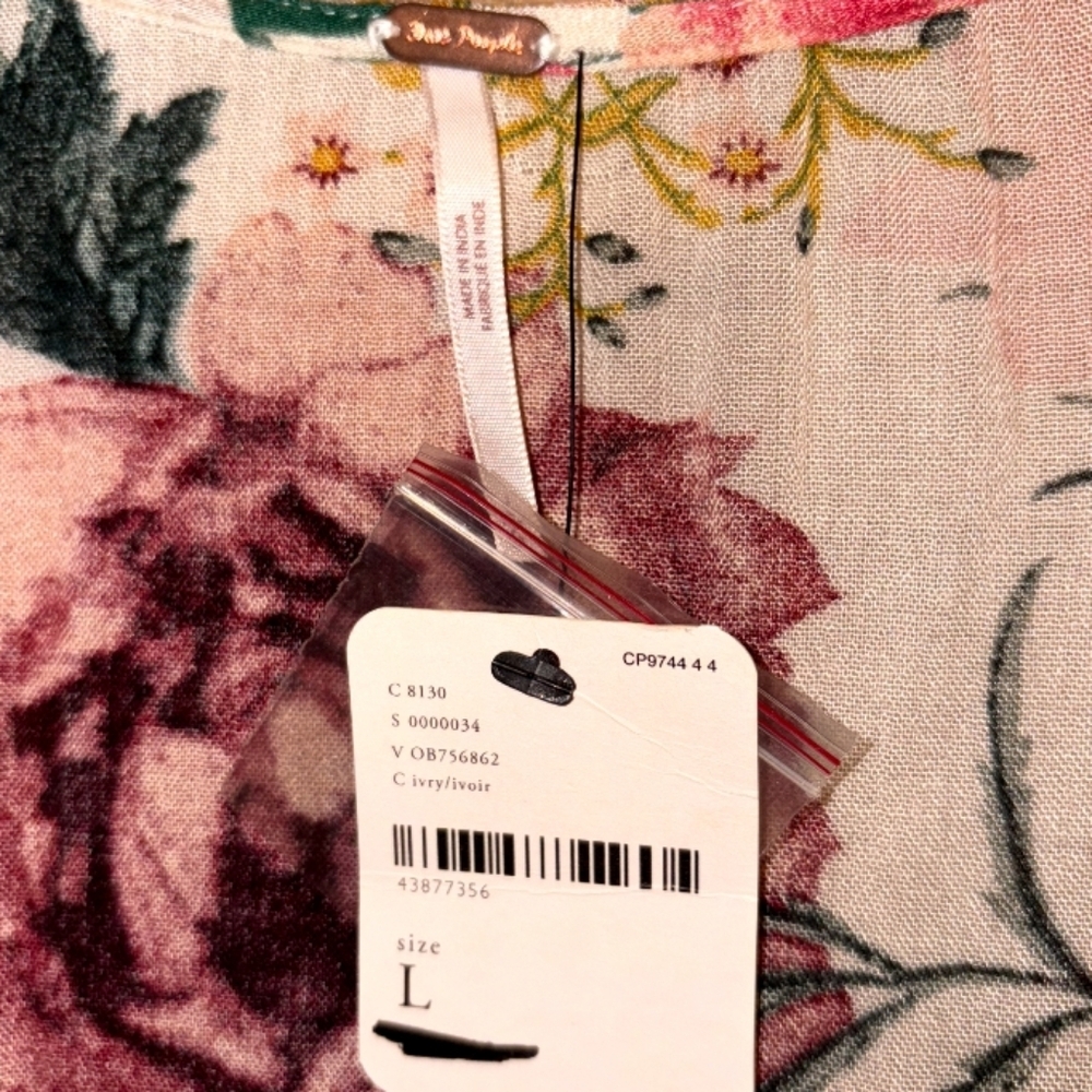 NWT! Free People Dana Floral Midi Dress - Picture 5 of 11